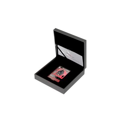Stříbrná mince Luxury Line Růžové osvícení 2013 Krystal Proof