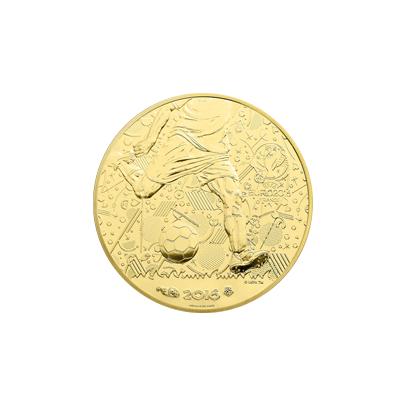 Zlatá mince Mistrovství Evropy ve fotbale Francie 2016 Proof