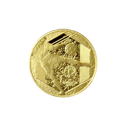Zlatá mince Mistrovství Evropy ve fotbale Francie 0.5 g Miniatura 2016 Proof