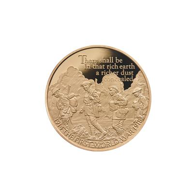 Zlatá minca 5 Oz Prvá svetová vojna 100. výročie 2016 Proof