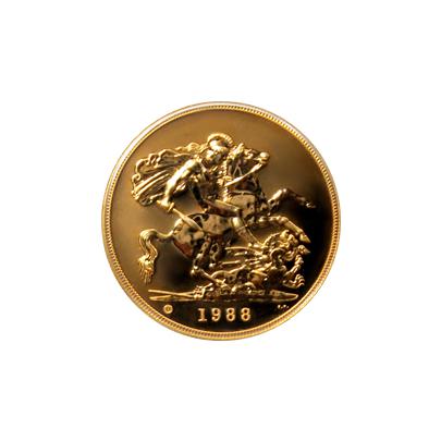 Zlatá minca Sovereign 1988 Proof