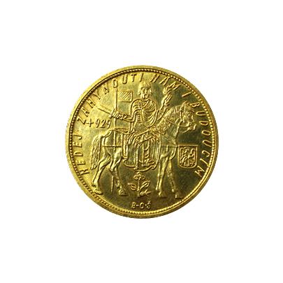 Zlatá mince Svatý Václav Desetidukát Československý 1930