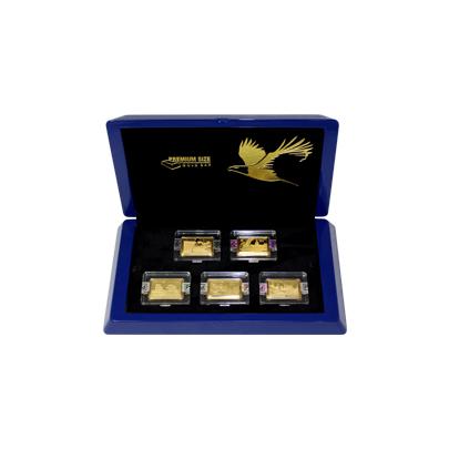 Přední strana Premium Size Gold Bar Eagle Collection Sada zlatých mincí 2016 Proof