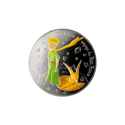 Přední strana Stříbrná kolorovaná mince Malý princ: Nádherná cesta - Liška 2016 Proof