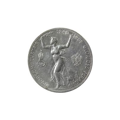 Strieborná minca Päťkorunáčka Františka Jozefa I. 1848-1908