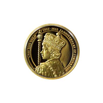 Zlatá minca Kráľovna Alžběta II. 60. výročie korunovácie 1/4 Oz 2013 Proof