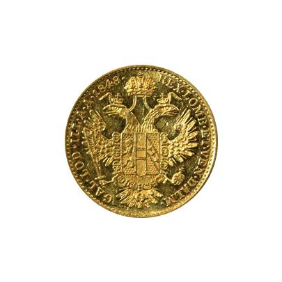 Zlatá mince Dukát Ferdinanda I. 1848 A