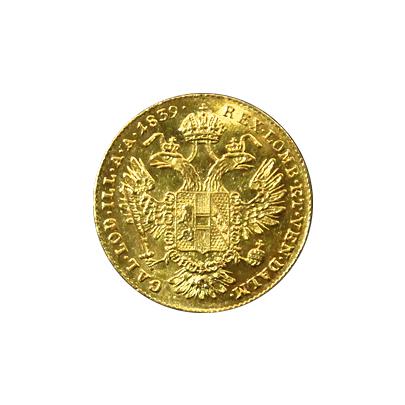 Zlatá mince Dukát Ferdinanda I. 1839 E