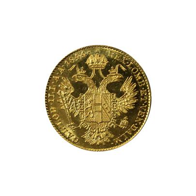 Zlatá mince Dukát Ferdinanda I. 1844 A