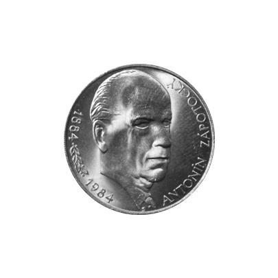 Stříbrná mince 100 Kčs Antonín Zápotocký 100. výročí narození 1984