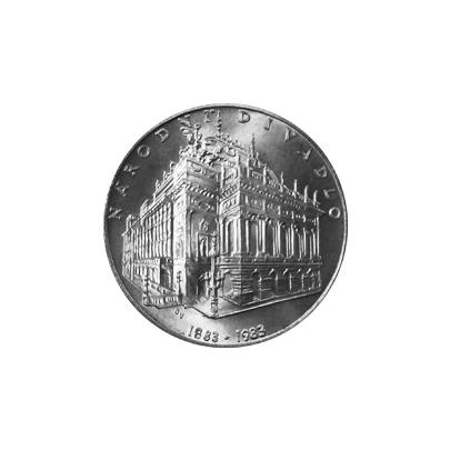 Stříbrná mince 100 Kčs Národní divadlo 100. výročí 1983