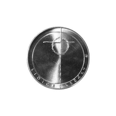 Stříbrná mince 100 Kčs Lidice - Ležáky 50. výročí 1992