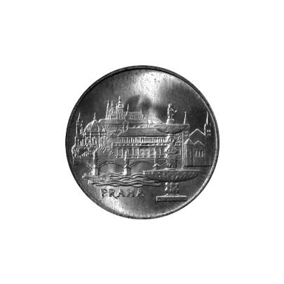 Stříbrná mince 50 Kčs Praha 1986