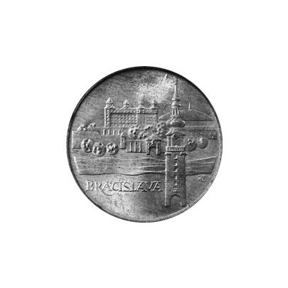 Stříbrná mince 50 Kčs Bratislava 1986