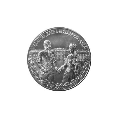 Strieborná kilová minca František Jozef I. a Alžběta Bavorská 2016 Štandard