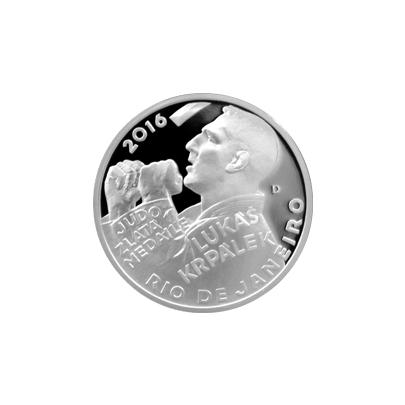 Stříbrná mince Lukáš Krpálek 2016 Proof