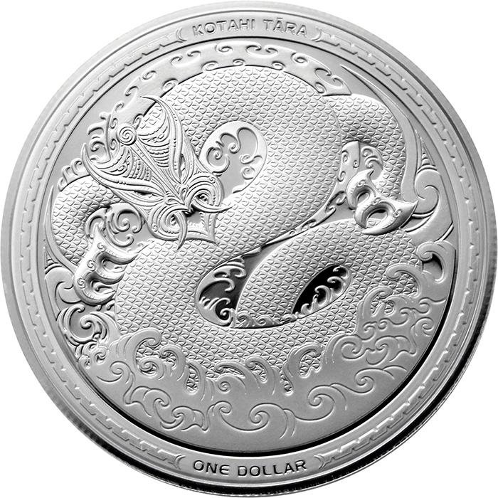 Stříbrná mince Taniwha Maori Art 1 Oz 2017 Proof