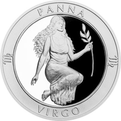 Strieborná medaila Znamenie  zverokruhu s venováním - Panna 2017 Proof