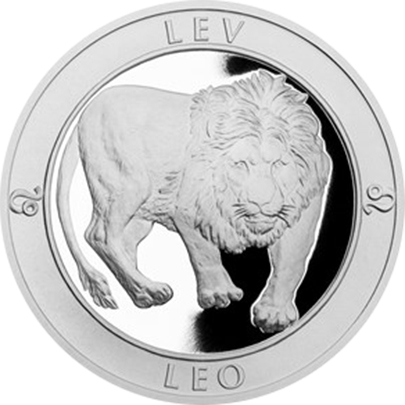 Stříbrná medaile Znamení zvěrokruhu s věnováním - Lev 2017 Proof