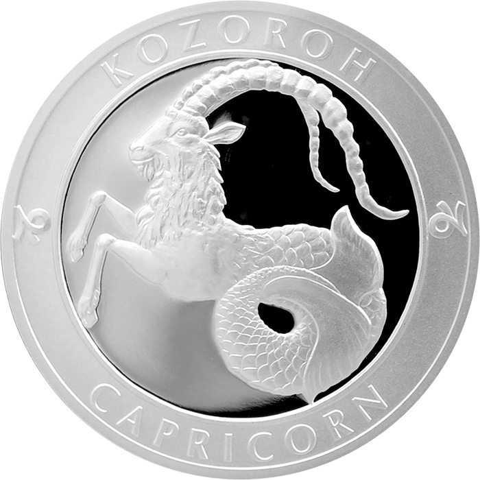 Strieborná medaila Znamenie  zverokruhu - Kozoroh 2017 Proof
