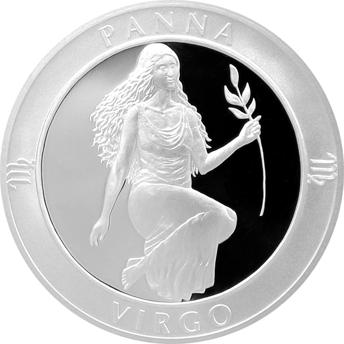 Strieborná medaila Znamenie  zverokruhu - Panna 2017 Proof