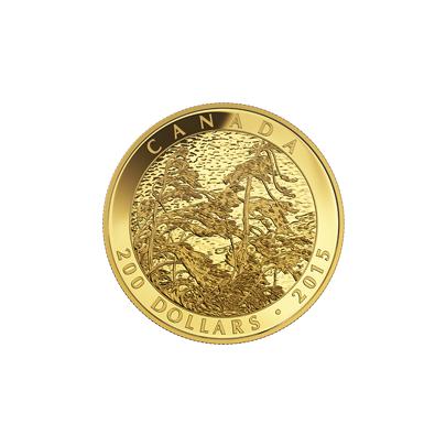 Zlatá mince Tom Thomson: Pine Island, Georgian Bay 1 Oz 2015 Proof