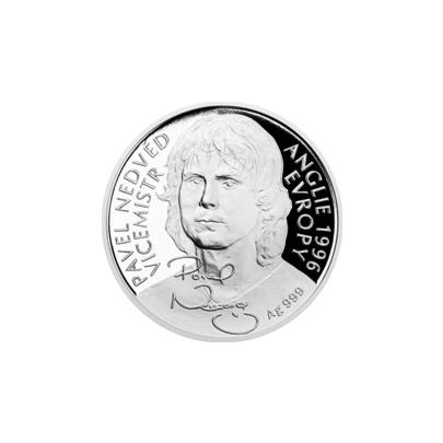 Strieborná minca Pavel Nedvěd 2017 Proof