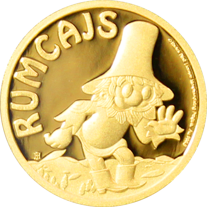 Zlatá minca Rumcajs 2017 Proof