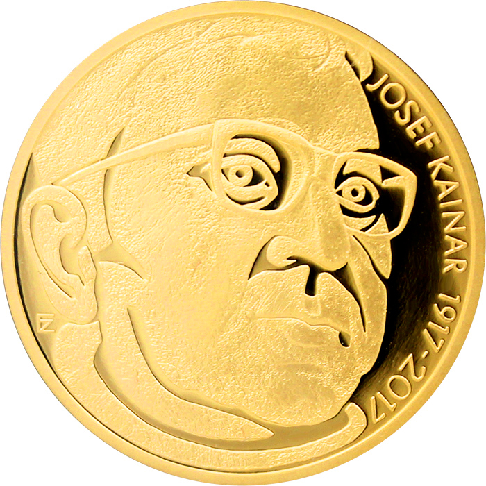 Zlatá půluncová medaile Josef Kainar 2017 Proof