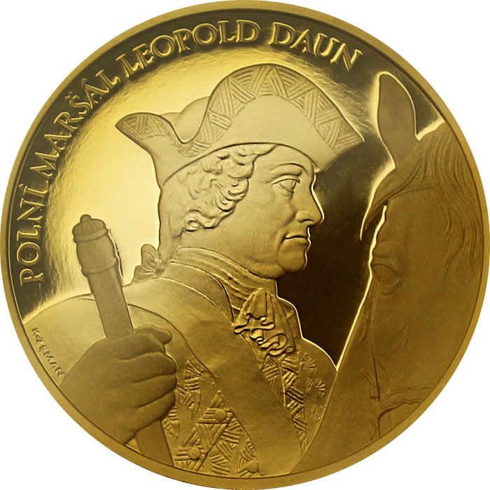 Zlatá uncova medaila Dejiny vojenstva - Bitka pri Kolíne 2017 Proof