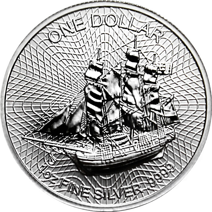 Přední strana Strieborná investičná minca Bounty Cook Islands 1 Oz