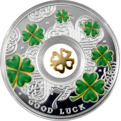 Strieborná minca Lucky Seven - Štvorlístok 2016 Proof
