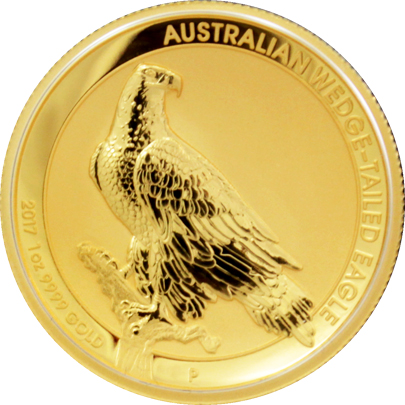 Zlatá minca Orol klínochvostý 1 Oz High Relief 2017 Proof