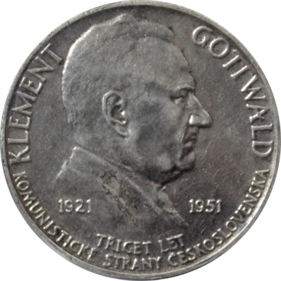 Stříbrná mince 100 Kčs Vznik KSČ 30. výročí 1921-1951