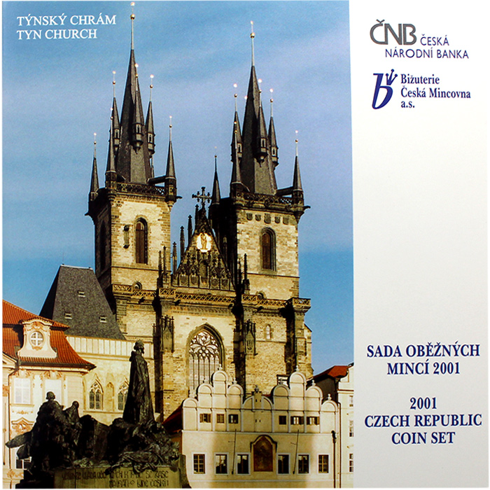 Sada oběžných mincí ČR  - Týnský chrám 2001 Standard