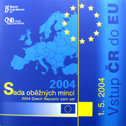 Sada oběžných mincí ČR  - Vstup ČR do EU 2004 Standard