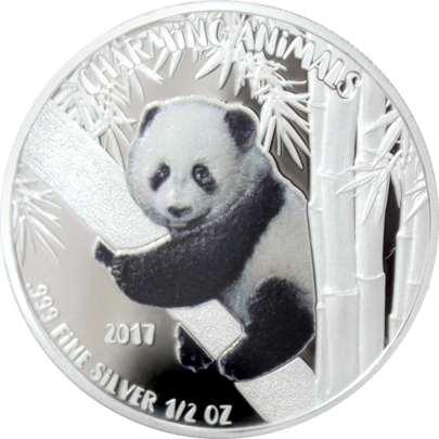 Strieborná minca Panda Charming Animals 2017 Proof