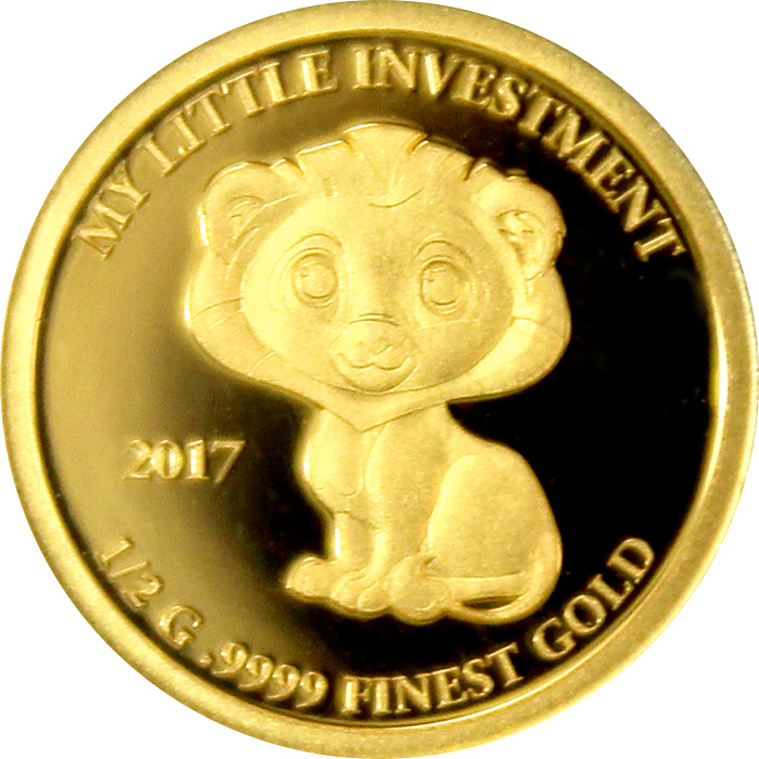 Zlatá mince My little investment - Lev 2017 Proof