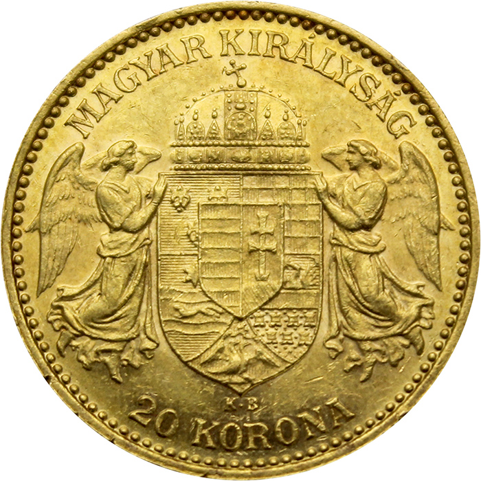Zlatá mince Dvacetikoruna Františka Josefa I. Uherská ražba 1898