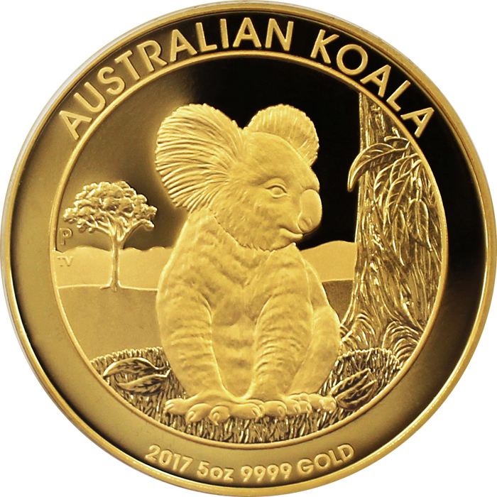 Zlatá minca 5 Oz Koala 2017 Proof