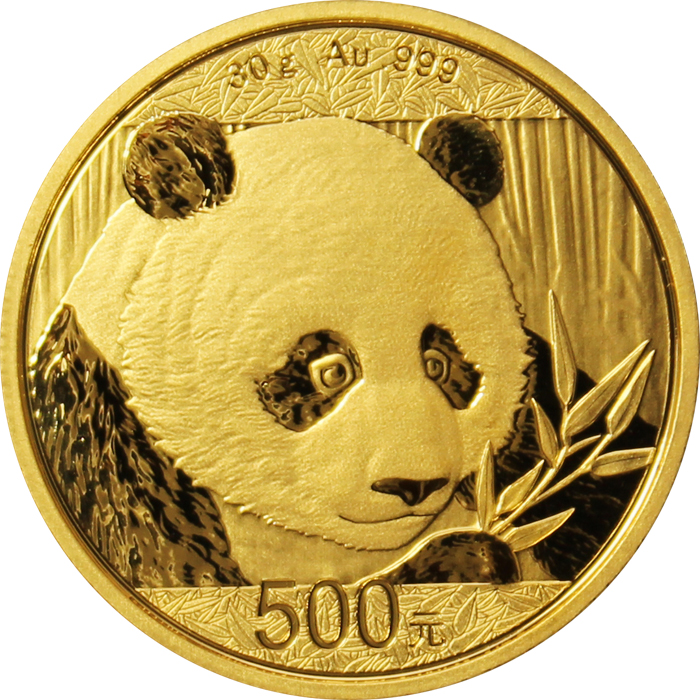 Zlatá investičná minca Panda 30g 2018
