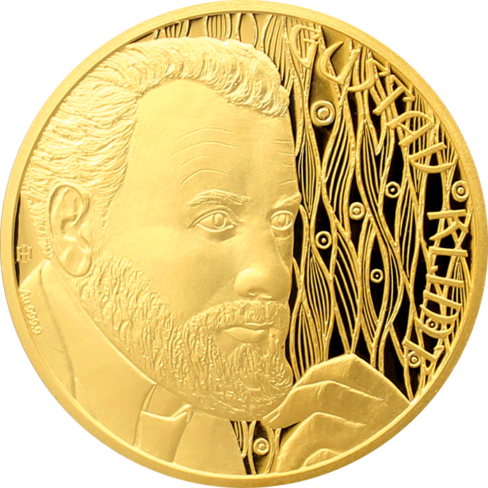 Zlatá půluncová minca Gustav Klimt 2018 Proof