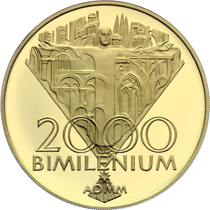 Zlatá minca Bimilénium 2000 Proof