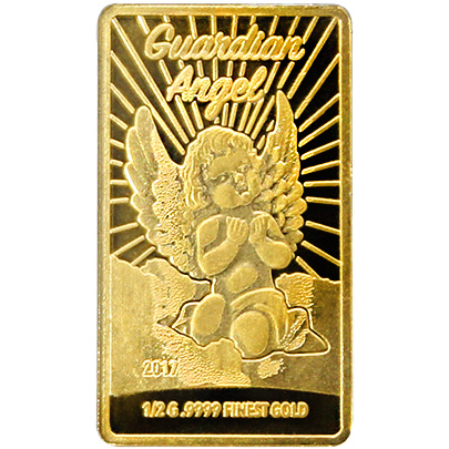Zlatá minca Anjel strážny 2017 Proof