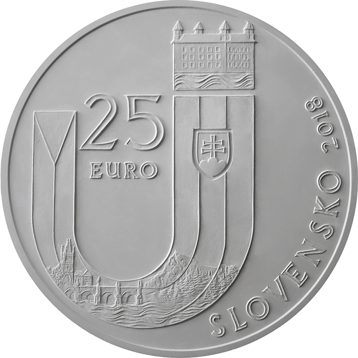 Strieborná minca Vznik slovenskej republiky - 25. výročie 1 Oz 2018 Štandard
