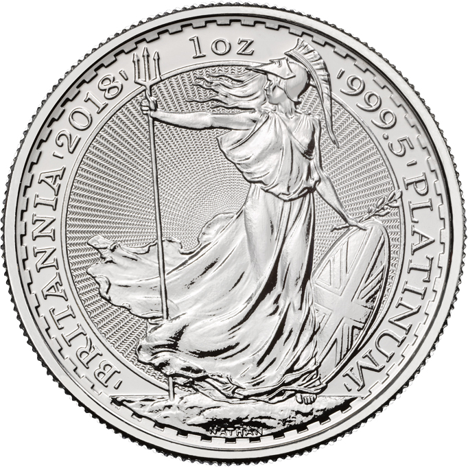 Platinová investiční mince Britannia 1 Oz