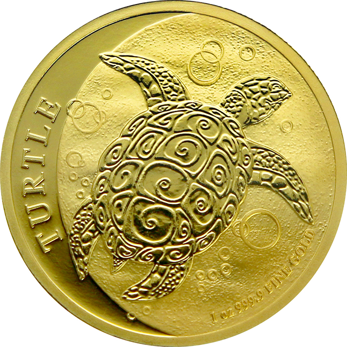 Zlatá investičná minca Niue Taku Hawksbill Turtle - Kariet pravá 1 Oz