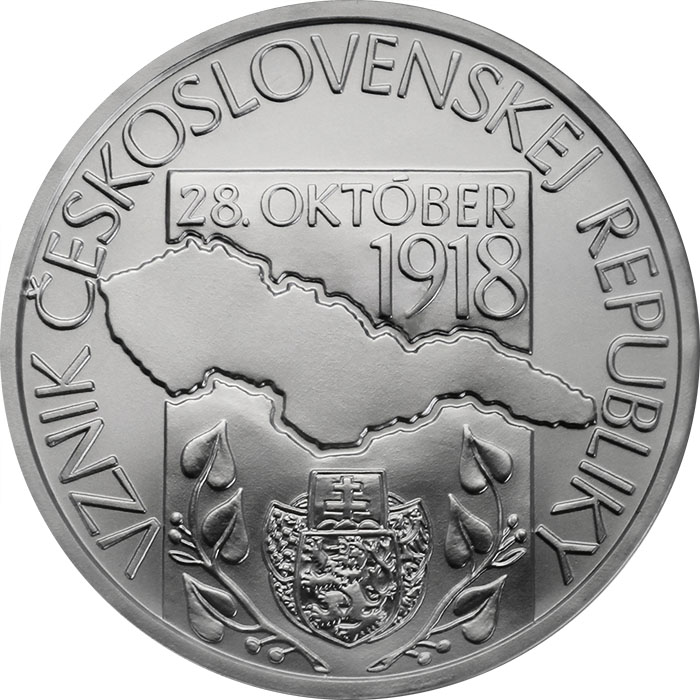 Stříbrná mince Vznik Československé republiky - 100. výročí 2018 Standard