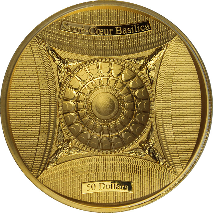 Zlatá mince Bazilika Sacré-Coeur 2018 Proof