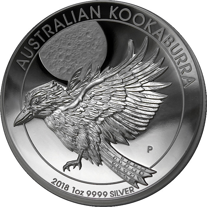 Strieborná minca Kookaburra 1 Oz High Relief 2018 Proof